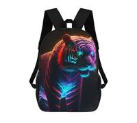 sinyumoney Sac À Dos Imprimé En 3D Pour Enfants Neon Tiger Sacs À Dos De Jour, Cartable, Sac À Dos Tendance, Sacs À Dos Décontractés Pour Écoliers Et Écolières 17inch