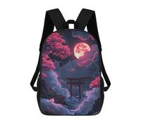 sinyumoney Sac À Dos Imprimé En 3D Pour Enfants Neon Torii Gate Nightscape, Sac À Dos Tendance Pour L'école, Les Voyages Et Les Loisirs, Grand Sac À Dos Pour Garçons Et Filles 17inch