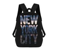sinyumoney Sac À Dos Imprimé En 3D Pour Enfants New York City Skyline, Sac À Dos Tendance Pour L'école, Les Voyages Et Les Loisirs, Grand Sac À Dos Pour Garçons Et Filles 17inch