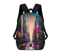 sinyumoney Sac À Dos Imprimé En 3D Pour Enfants New York Times Square Sac D'école Léger Et Tendance Pour Les Voyages Et Les Études 17inch