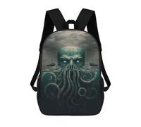 sinyumoney Sac À Dos Imprimé En 3D Pour Enfants Ocean's Depths The Cthulhu Awakening, Sac À Dos Tendance Pour L'école, Les Voyages Et Les Loisirs, Grand Sac À Dos Pour Garçons Et Filles 17inch
