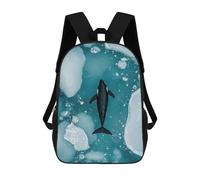 sinyumoney Sac À Dos Imprimé En 3D Pour Enfants Orca in Icy Waters Sac À Dos Scolaire Grande Capacité Pour Les Voyages, Idéal Pour Les Garçons Du Primaire Et Du Collège 17inch