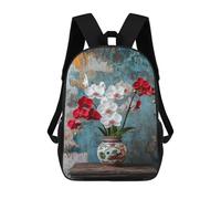 sinyumoney Sac À Dos Imprimé En 3D Pour Enfants Orchid Flowers in Decorative Vase, Sac À Dos Tendance Pour L'école, Les Voyages Et Les Loisirs 17inch, Grand Sac À Dos De Jour Pour Garçons Et Filles