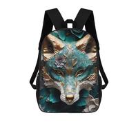 sinyumoney Sac À Dos Imprimé En 3D Pour Enfants Ornate Fox Sculpture, Sac À Dos Tendance Pour L'école, Les Voyages Et Les Loisirs, Grand Sac À Dos Pour Garçons Et Filles 17inch