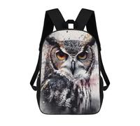 sinyumoney Sac À Dos Imprimé En 3D Pour Enfants Owl Beauty Black Ink Sac D'école Léger Et Tendance Pour Les Voyages Et Les Études 17inch