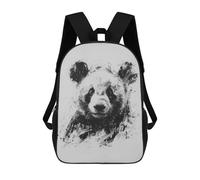 sinyumoney Sac À Dos Imprimé En 3D Pour Enfants Panda Head In Charcoal Sac À Dos Scolaire Grande Capacité Pour Les Voyages, Idéal Pour Les Garçons Du Primaire Et Du Collège 17inch