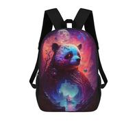 sinyumoney Sac À Dos Imprimé En 3D Pour Enfants Panda in Cosmic Forest -1, Sac À Dos Tendance Pour L'école, Les Voyages Et Les Loisirs, Grand Sac À Dos Pour Garçons Et Filles 17inch