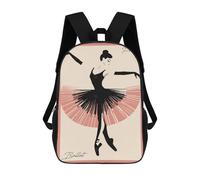 sinyumoney Sac À Dos Imprimé En 3D Pour Enfants Paris Ballet Dancer, Sac À Dos Tendance Pour L'école, Les Voyages Et Les Loisirs 17inch, Grand Sac À Dos De Jour Pour Garçons Et Filles
