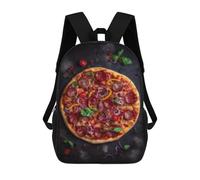 sinyumoney Sac À Dos Imprimé En 3D Pour Enfants Pepperoni Pizza with Basil, Sac À Dos Tendance Pour L'école, Les Voyages Et Les Loisirs 17inch, Grand Sac À Dos De Jour Pour Garçons Et Filles