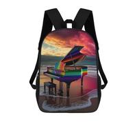 sinyumoney Sac À Dos Imprimé En 3D Pour Enfants Piano Colorful, Sac À Dos Tendance Pour L'école, Les Voyages Et Les Loisirs, Grand Sac À Dos Pour Garçons Et Filles 17inch