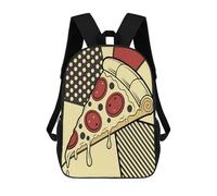 sinyumoney Sac À Dos Imprimé En 3D Pour Enfants Pizza Slice Pop Art Illustration, Sac À Dos Tendance Pour L'école, Les Voyages Et Les Loisirs, Grand Sac À Dos Pour Garçons Et Filles 17inch