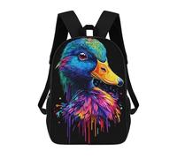 sinyumoney Sac À Dos Imprimé En 3D Pour Enfants Pop Art Rainbow Duck, Sac À Dos Tendance Pour L'école, Les Voyages Et Les Loisirs, Grand Sac À Dos Pour Garçons Et Filles 17inch
