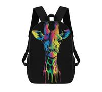 sinyumoney Sac À Dos Imprimé En 3D Pour Enfants Pop Art Rainbow Giraffe, Sac À Dos Tendance Pour L'école, Les Voyages Et Les Loisirs, Grand Sac À Dos Pour Garçons Et Filles 17inch