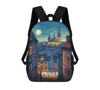 sinyumoney Sac À Dos Imprimé En 3D Pour Enfants Prague Czech Republic Night Cityscape, Sac À Dos Tendance Pour L'école, Les Voyages Et Les Loisirs, Grand Sac À Dos Pour Garçons Et Filles 17inch
