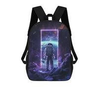 sinyumoney Sac À Dos Imprimé En 3D Pour Enfants Purple Neon Space Portal Sac À Dos Scolaire Grande Capacité Pour Les Voyages, Idéal Pour Les Garçons Du Primaire Et Du Collège 17inch