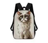 sinyumoney Sac À Dos Imprimé En 3D Pour Enfants Ragdoll Cat Caricature Sac À Dos Scolaire Grande Capacité Pour Les Voyages, Idéal Pour Les Garçons Du Primaire Et Du Collège 17inch