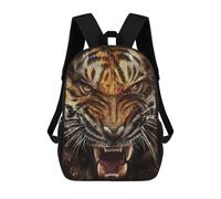 sinyumoney Sac À Dos Imprimé En 3D Pour Enfants Roaring Tiger Artwork Sac À Dos Scolaire Grande Capacité Pour Les Voyages, Idéal Pour Les Garçons Du Primaire Et Du Collège 17inch