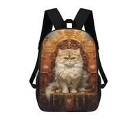 sinyumoney Sac À Dos Imprimé En 3D Pour Enfants Royal Persian Cat Throne-13, Sac À Dos Tendance Pour L'école, Les Voyages Et Les Loisirs 17inch, Grand Sac À Dos De Jour Pour Garçons Et Filles