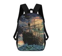 sinyumoney Sac À Dos Imprimé En 3D Pour Enfants Sailing Into The Night, Sac À Dos Tendance Pour L'école, Les Voyages Et Les Loisirs, Grand Sac À Dos Pour Garçons Et Filles 17inch