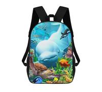 sinyumoney Sac À Dos Imprimé En 3D Pour Enfants Seavilians 2 Sac D'école Léger Et Tendance Pour Les Voyages Et Les Études 17inch