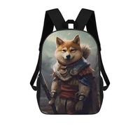 sinyumoney Sac À Dos Imprimé En 3D Pour Enfants Shiba Inu Viking, Sac À Dos Tendance Pour L'école, Les Voyages Et Les Loisirs, Grand Sac À Dos Pour Garçons Et Filles 17inch