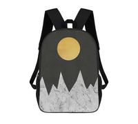 sinyumoney Sac À Dos Imprimé En 3D Pour Enfants Simple Landscape IV Sac D'école Léger Et Tendance Pour Les Voyages Et Les Études 17inch