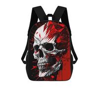 sinyumoney Sac À Dos Imprimé En 3D Pour Enfants Skull Head 5 Sac À Dos Scolaire Grande Capacité Pour Les Voyages, Idéal Pour Les Garçons Du Primaire Et Du Collège 17inch