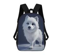 sinyumoney Sac À Dos Imprimé En 3D Pour Enfants Snowy Arctic Wolf Pup Sac À Dos Scolaire Grande Capacité Pour Les Voyages, Idéal Pour Les Garçons Du Primaire Et Du Collège 17inch
