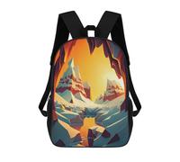 sinyumoney Sac À Dos Imprimé En 3D Pour Enfants Snowy Mountain Landscape, Sac À Dos Tendance Pour L'école, Les Voyages Et Les Loisirs, Grand Sac À Dos Pour Garçons Et Filles 17inch