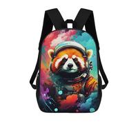 sinyumoney Sac À Dos Imprimé En 3D Pour Enfants Space Red Panda Adventure -3, Sac À Dos Tendance Pour L'école, Les Voyages Et Les Loisirs 17inch, Grand Sac À Dos De Jour Pour Garçons Et Filles