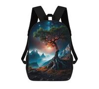 sinyumoney Sac À Dos Imprimé En 3D Pour Enfants Space Tree Sacs À Dos De Jour, Cartable, Sac À Dos Tendance, Sacs À Dos Décontractés Pour Écoliers Et Écolières 17inch