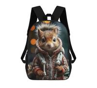 sinyumoney Sac À Dos Imprimé En 3D Pour Enfants Squirrels Festive Flick Sac À Dos Scolaire Grande Capacité Pour Les Voyages, Idéal Pour Les Garçons Du Primaire Et Du Collège 17inch
