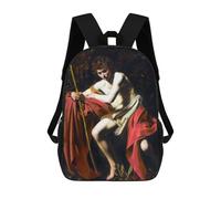sinyumoney Sac À Dos Imprimé En 3D Pour Enfants St John in The Wilderness Sac D'école Léger Et Tendance Pour Les Voyages Et Les Études 17inch