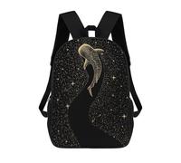 sinyumoney Sac À Dos Imprimé En 3D Pour Enfants Star Eater Dark GOLD, Sac À Dos Tendance Pour L'école, Les Voyages Et Les Loisirs, Grand Sac À Dos Pour Garçons Et Filles 17inch