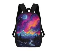 sinyumoney Sac À Dos Imprimé En 3D Pour Enfants Starry Night in The Tetons, Sac À Dos Tendance Pour L'école, Les Voyages Et Les Loisirs, Grand Sac À Dos Pour Garçons Et Filles 17inch