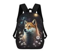 sinyumoney Sac À Dos Imprimé En 3D Pour Enfants Starry Night Shiba Inu Art Print, Sac À Dos Tendance Pour L'école, Les Voyages Et Les Loisirs 17inch, Grand Sac À Dos De Jour Pour Garçons Et Filles