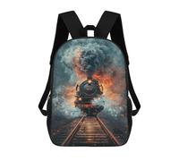 sinyumoney Sac À Dos Imprimé En 3D Pour Enfants Steam Train Adventure-1, Sac À Dos Tendance Pour L'école, Les Voyages Et Les Loisirs 17inch, Grand Sac À Dos De Jour Pour Garçons Et Filles