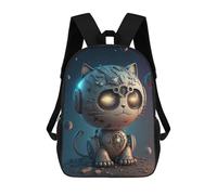 sinyumoney Sac À Dos Imprimé En 3D Pour Enfants Steampunk Cat in Space-2 Sac D'école Léger Et Tendance Pour Les Voyages Et Les Études 17inch