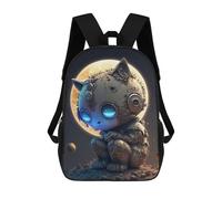 sinyumoney Sac À Dos Imprimé En 3D Pour Enfants Steampunk Cat in Space-3 Sac D'école Léger Et Tendance Pour Les Voyages Et Les Études 17inch