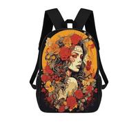 sinyumoney Sac À Dos Imprimé En 3D Pour Enfants Sugar Skull Mexican Art Sac À Dos Scolaire Grande Capacité Pour Les Voyages, Idéal Pour Les Garçons Du Primaire Et Du Collège 17inch