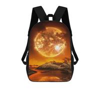 sinyumoney Sac À Dos Imprimé En 3D Pour Enfants Sunfall, Sac À Dos Tendance Pour L'école, Les Voyages Et Les Loisirs 17inch, Grand Sac À Dos De Jour Pour Garçons Et Filles