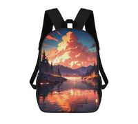 sinyumoney Sac À Dos Imprimé En 3D Pour Enfants Sunset Horizon Serenity, Sac À Dos Tendance Pour L'école, Les Voyages Et Les Loisirs 17inch, Grand Sac À Dos De Jour Pour Garçons Et Filles