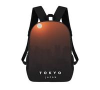 sinyumoney Sac À Dos Imprimé En 3D Pour Enfants Sunset on Tokyo Sacs À Dos De Jour, Cartable, Sac À Dos Tendance, Sacs À Dos Décontractés Pour Écoliers Et Écolières 17inch