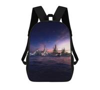 sinyumoney Sac À Dos Imprimé En 3D Pour Enfants The Battle of Leyte Gulf Sac D'école Léger Et Tendance Pour Les Voyages Et Les Études 17inch