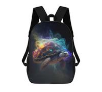 sinyumoney Sac À Dos Imprimé En 3D Pour Enfants The Cosmic Turtle Sac D'école Léger Et Tendance Pour Les Voyages Et Les Études 17inch