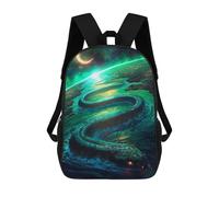 sinyumoney Sac À Dos Imprimé En 3D Pour Enfants The World Serpent Sac D'école Léger Et Tendance Pour Les Voyages Et Les Études 17inch