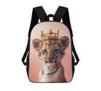 sinyumoney Sac À Dos Imprimé En 3D Pour Enfants Tiger Cub King Sac D'école Léger Et Tendance Pour Les Voyages Et Les Études 17inch