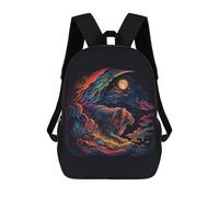 sinyumoney Sac À Dos Imprimé En 3D Pour Enfants Tiger Neon Light Colors, Sac À Dos Tendance Pour L'école, Les Voyages Et Les Loisirs, Grand Sac À Dos Pour Garçons Et Filles 17inch