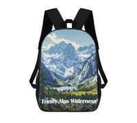 sinyumoney Sac À Dos Imprimé En 3D Pour Enfants Trinity Alps Wilderness Landscape Art Sac D'école Léger Et Tendance Pour Les Voyages Et Les Études 17inch
