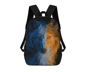 sinyumoney Sac À Dos Imprimé En 3D Pour Enfants Two-faced Wolf Art Print -1, Sac À Dos Tendance Pour L'école, Les Voyages Et Les Loisirs 17inch, Grand Sac À Dos De Jour Pour Garçons Et Filles
